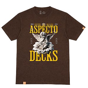 Camiseta Oversized Aspecto Angel Brown