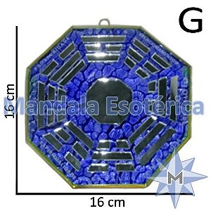 Bá-Gua Espelhado Azul - 16cm