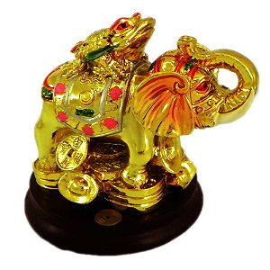 Elefante e Sappo da Prosperidade para o feng shui