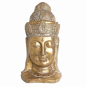 Cabeça de Buda Dourado Grande