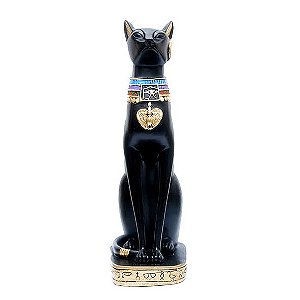 Estatueta Egípcia Gato Bastet 38 cm