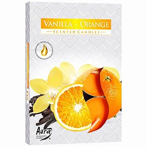 Vela T'Light Aroma Baunilha e Laranja (Vanilla - Orange)