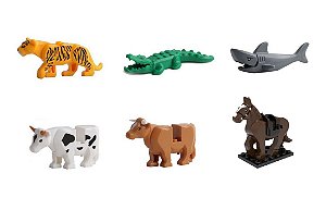Kit Brinquedo Animais Lego compatível c/6