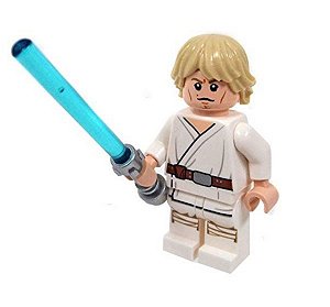 Boneco Luke Skywalker Star Wars Lego Compatível