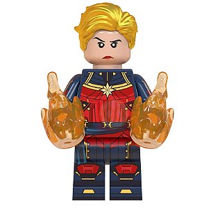 Boneco Capitã Marvel Lego Compatível - Marvel