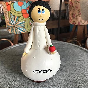 Boneco Decorativo Profissões Nutricionista Cabaça