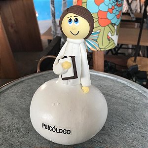 Boneco Decorativo Profissões Psicólogo Cabaça