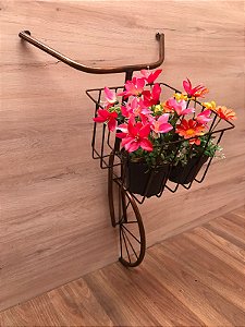 Bicicleta Floreira Decorativa Em Ferro
