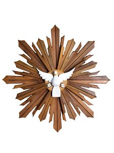 Divino Espirito Santo Duplo Decorativo 80cm Natural