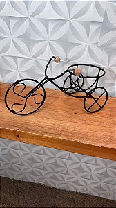 Bicicleta Porta Vaso em Ferro Para Mesa