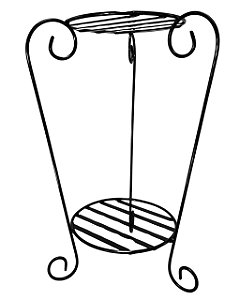 Porta Vaso de Chão 2 Andares