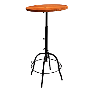 Mesa Bistrô Regulável Tampo 50 cm de diâmetro