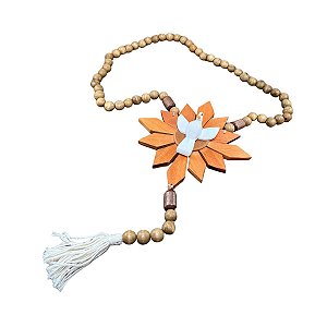 Terço de Mesa – Flor com Pomba/Divino