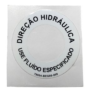 Etiqueta adesivo tampa Direcao Hidraulica Jimny - Original