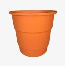 Vaso Plástico Antidengue Gradiente Colibri 26cm Laranja