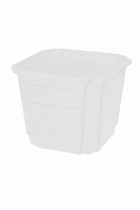 Cachepô Floreira Plástico Colibri 2,25 Litros 17 cm Branco