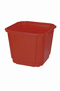 Cachepô Floreira Plástico Colibri 2,25 Litros 17 cm Vermelho