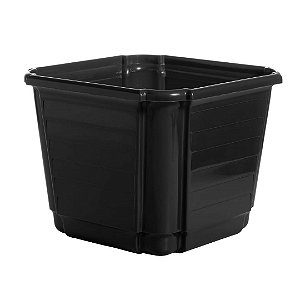 Cachepô Floreira Plástico Colibri 4,74 Litros 22 cm Preto