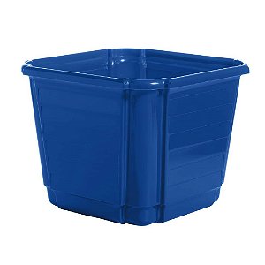 Cachepô Floreira Plástico Colibri 4,74 Litros 22 cm Azul