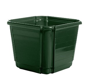 Cachepô Floreira Plástico Colibri 8,62 Litros 26 cm Verde Escuro