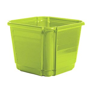 Cachepô Floreira Plástico Colibri 8,62 Litros 26 cm Verde Claro