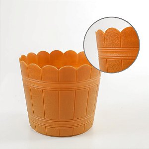 Cachepô Tina Plástico Colibri 9,87 Litros 29 cm Imbuia