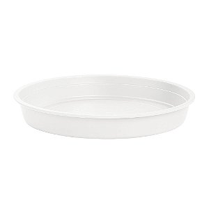 Prato Plástico Para Vaso 15 cm Branco