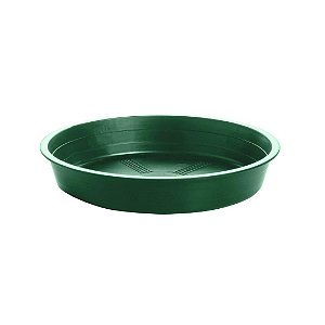 Prato Plástico Para Vaso 15 cm Verde Escuro