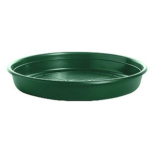 Prato Plástico Para Vaso 17 cm Verde Escuro