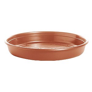 Prato Plástico Para Vaso 17 cm Terracota