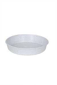 Prato Plástico Para Vaso 24 cm Mármore