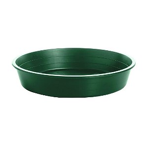 Prato Plástico Para Vaso 24 cm Verde Escuro
