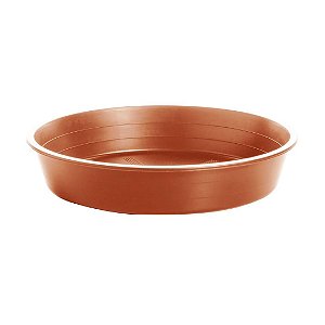 Prato  Plástico Para Vaso 24 cm Terra Cota
