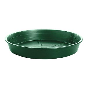 Prato Plástico Para Vaso 25 cm Verde Escuro