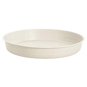 Prato Plástico Para Vaso 28 cm Mármore