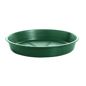 Prato Plástico Para Vaso 28 cm Verde Escuro