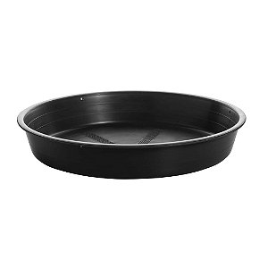 Prato Plástico Para Vaso 28 cm Preto