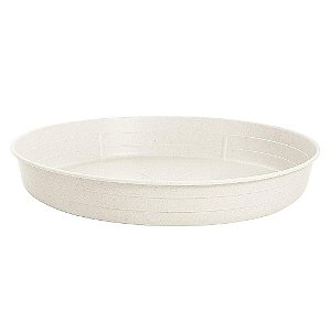 Prato Plástico Para Vaso 31 cm Mármore