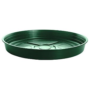 Prato Plástico Para Vaso 43 cm Verde Escuro