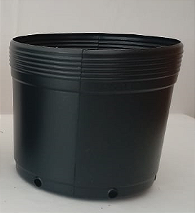 Vaso Para Muda Flexível 5 Litros 17,5 cm Preto