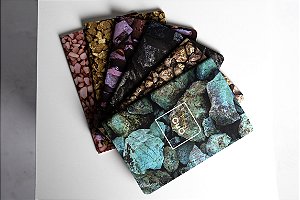 Kit Cadernetas 6 Unidades Minerais do Brasil