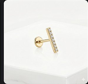 Labret barrinha com pedras