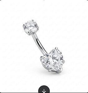 Banana Bell Piercing em Titânio