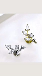 Labret Raminho Prata e Dourado 8mm