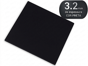 Placa de termoplástico para Órteses - EZEFORM PRETA 46cm X 61cm X 3,2mm