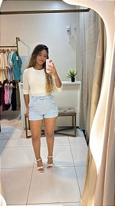 Blusa Manga Longa Básica Feminina Tam Único