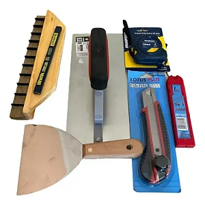 Kit Para Gesseiro Profissional 7 Peças
