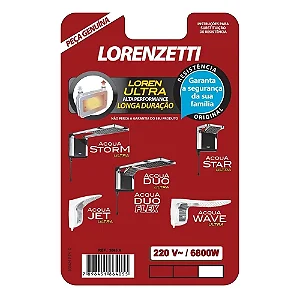 Resistência 3065a Acqua Ultra 6800w 220v Lorenzetti Ref: 1417649