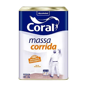 Massa Corrida Branca 25kg Coral