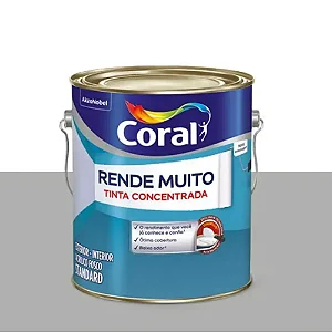 Tinta Acrílica Standard Rende Muito Interior e Exterior Tubarão Branco Fosco 3,2l Coral